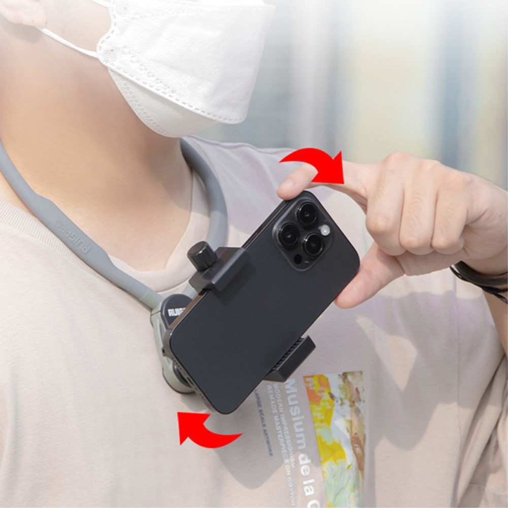Universal Hals / Nacken Halterung für Smartphone / GoPro / DJI Action / Osmo Action / Insta360 Kamera mit 1/4