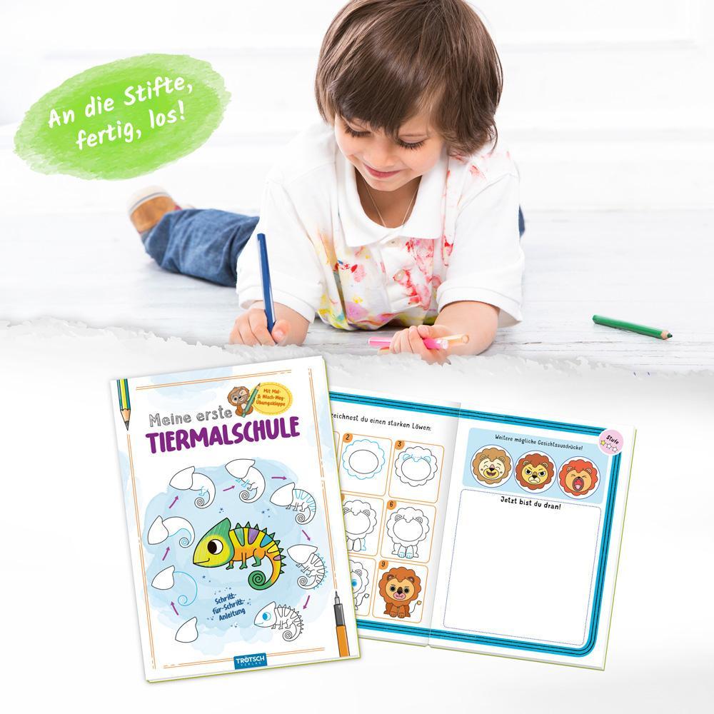Trötsch Malbuch Meine erste Tiermalschule Chamäleon