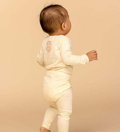 Soft Gallery Leggings - SGBaby Paula - Eule - Mandelöl