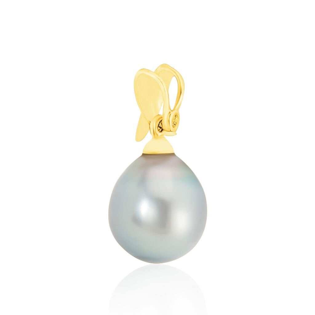 Pendentif Nilma Or Jaune Perle De Culture De Tahiti Et Diamant