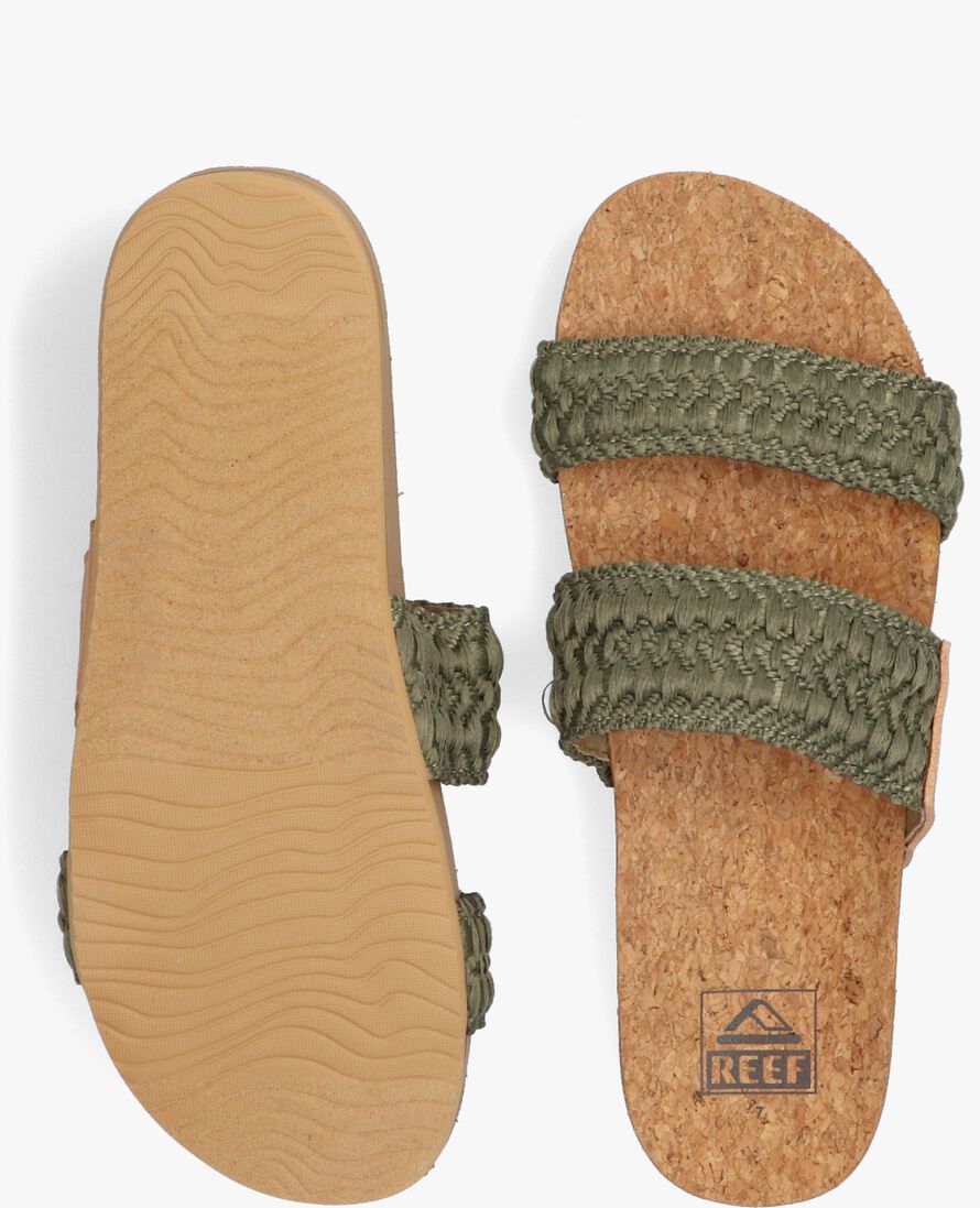 REEF groene reef slippers cushion vista thread