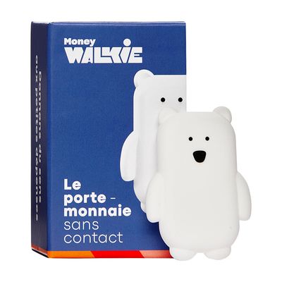Porte-monnaie sans contact Ours blanc Money Walkie