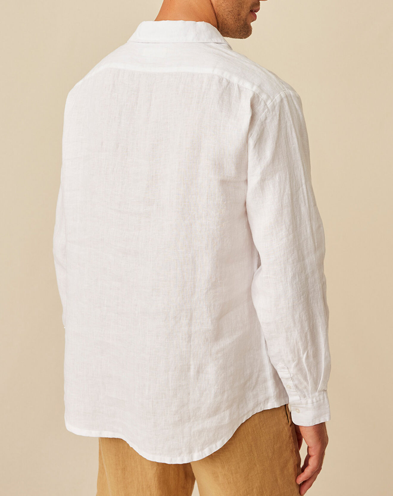 Harris Wilson Chemise 100% Lin Danish blanche