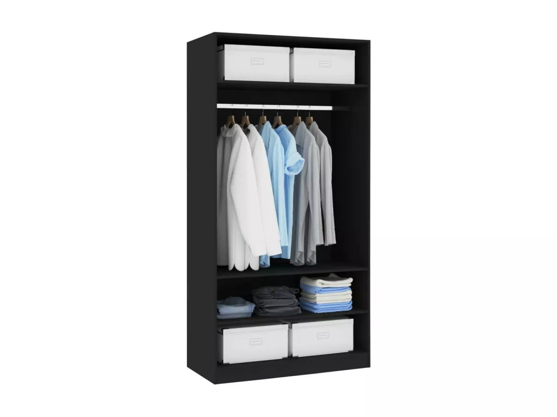 Garde-robe Noir 100 x 50x200