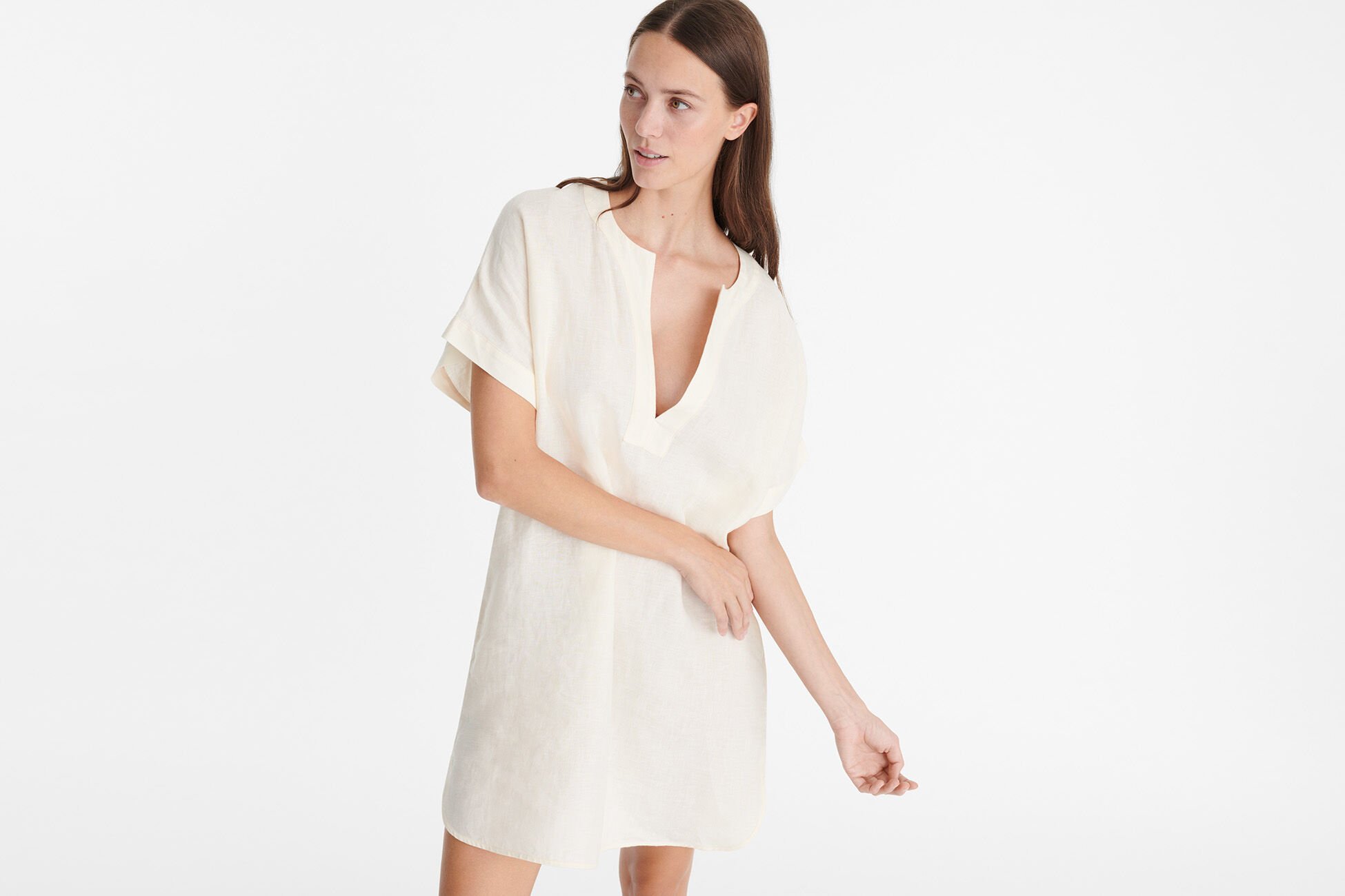 Favorite Robe courte CORAIL BLANC