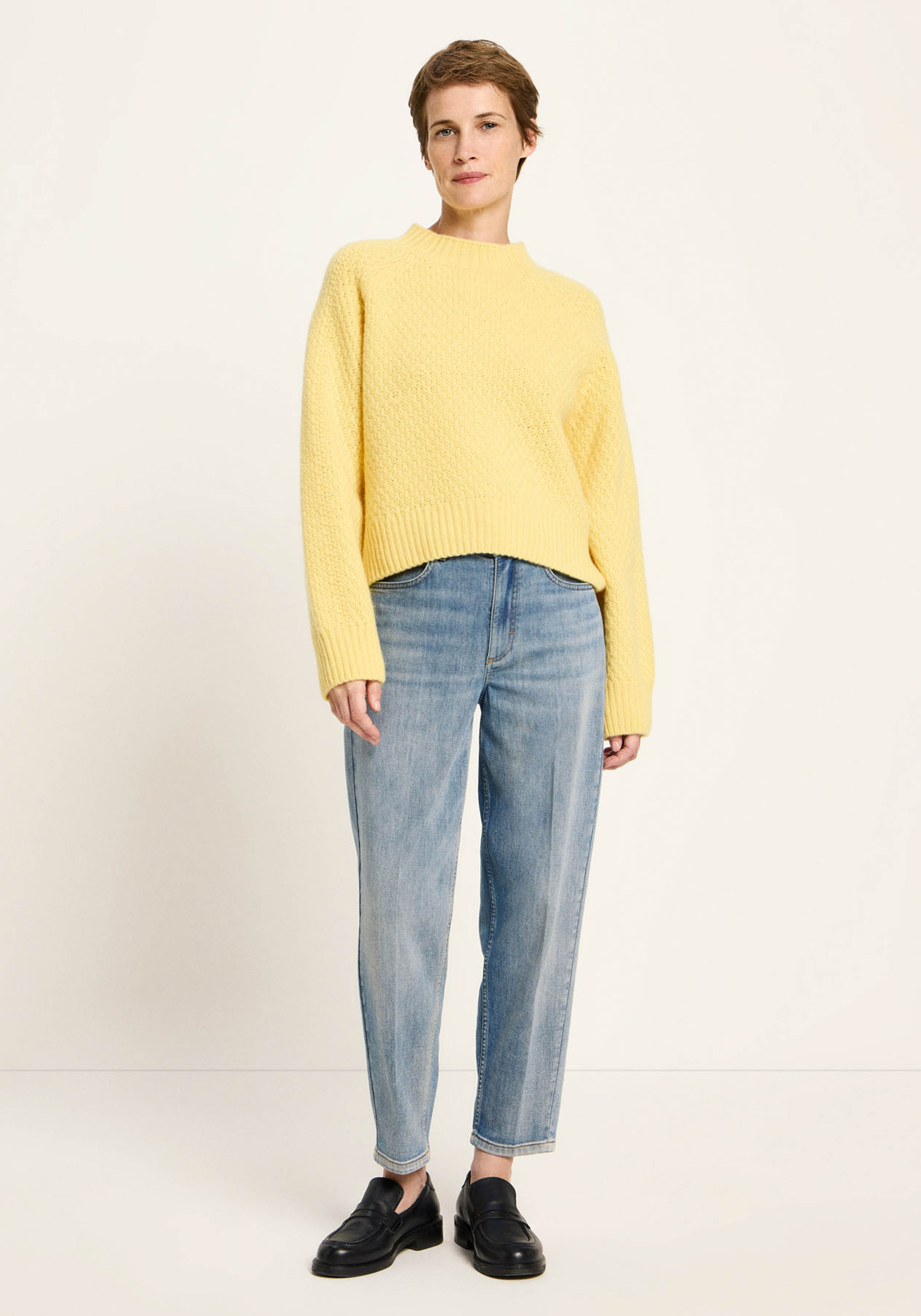 Lanius Strukturpullover Yellow