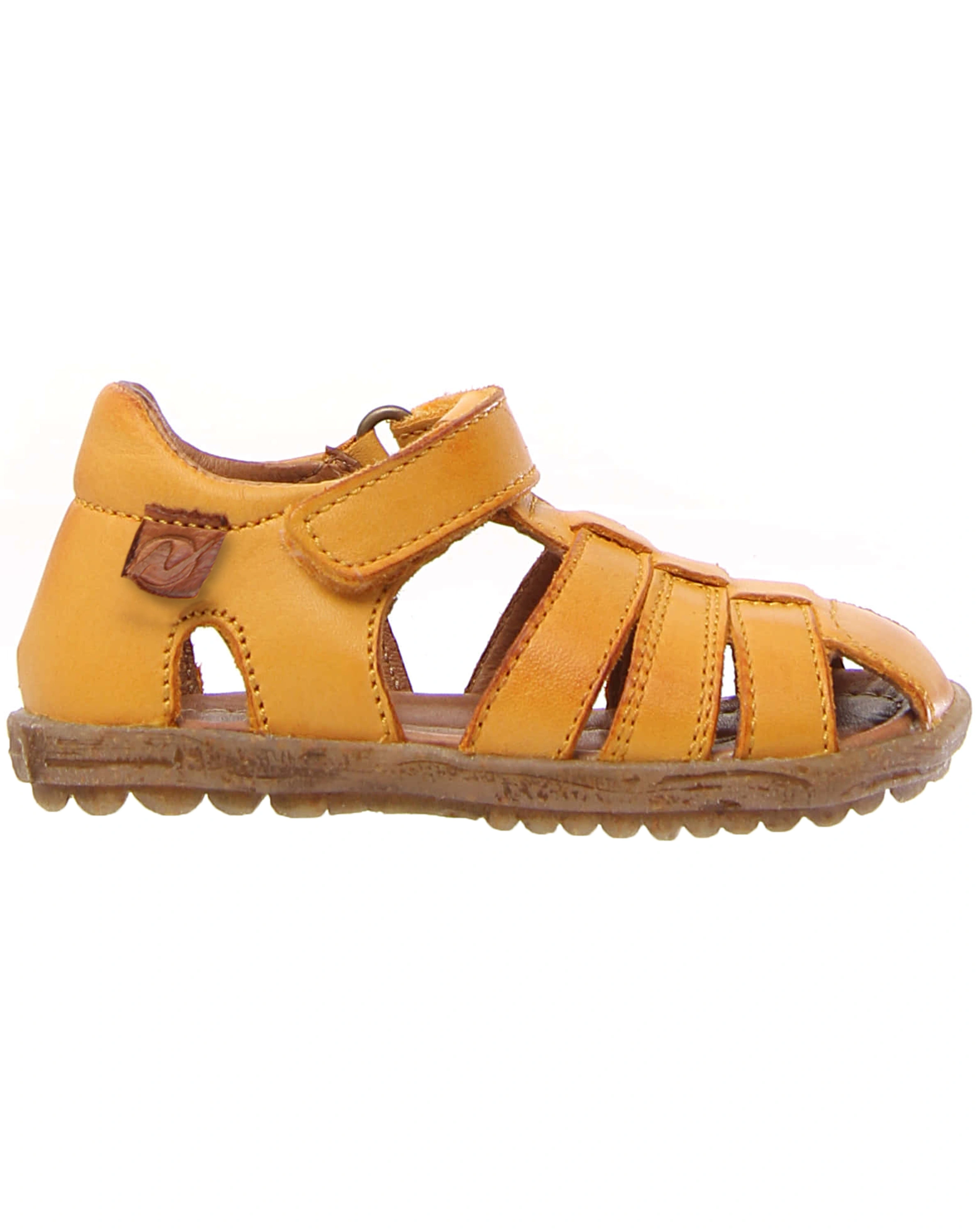 Leder-Sandalen SEE mit Zehenschutz in maisgelb