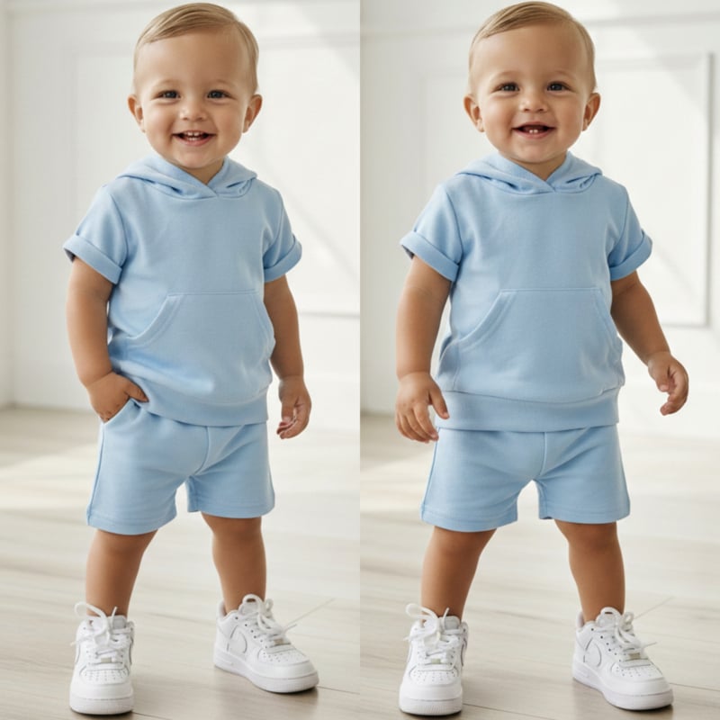 Little sporty boys set - blauw