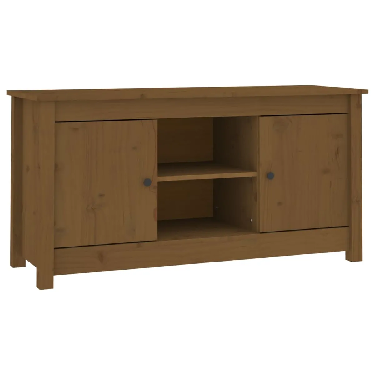 vidaXL Meuble TV marron miel 103 cm