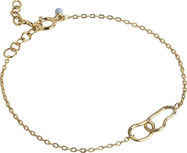 ENAMEL Copenhagen Bracelet, Organic Double Circle 925s/gp