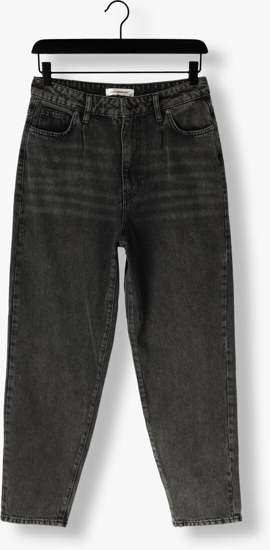 zwarte co'couture mom jeans vika pleat long jeans