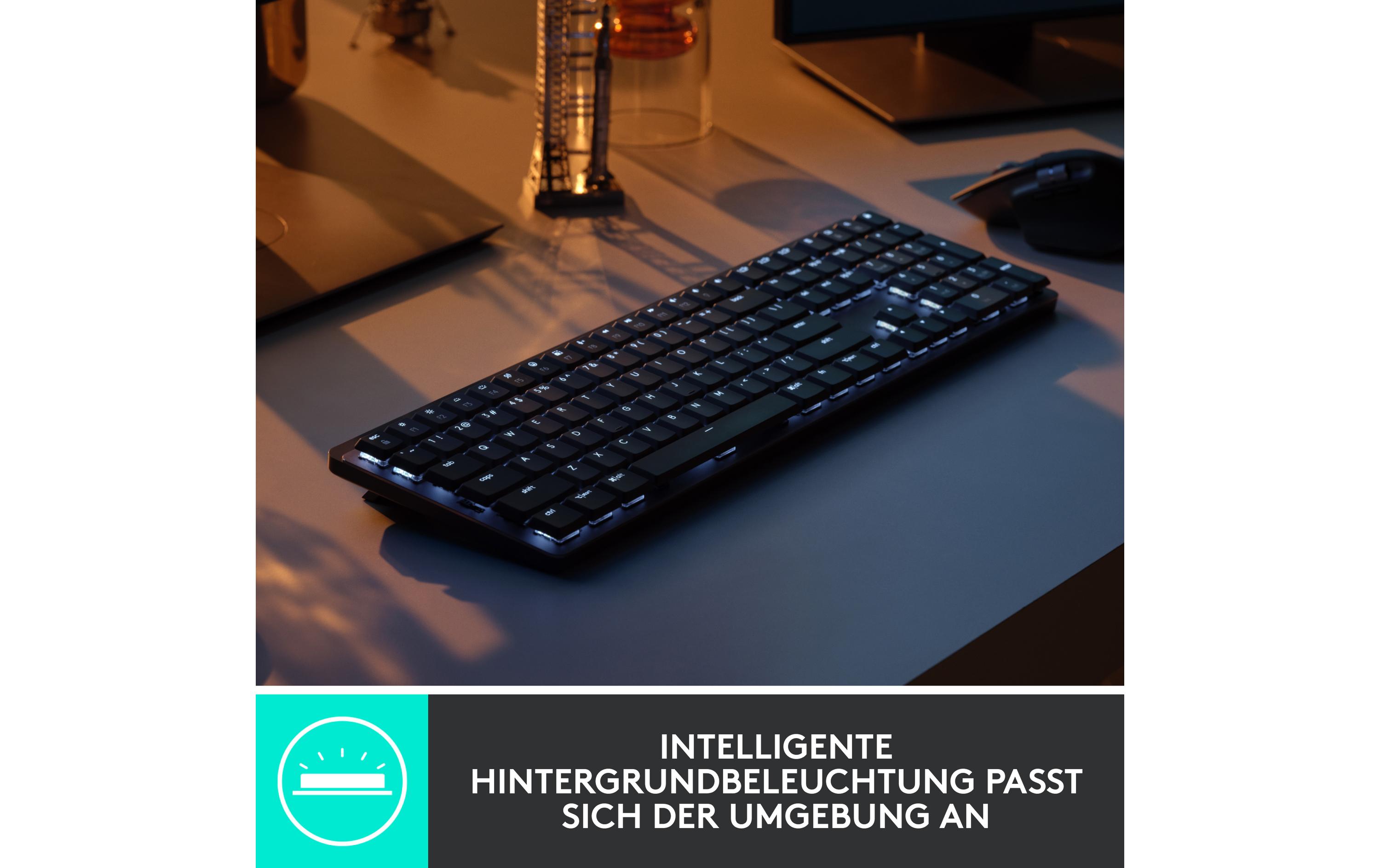 Tastatur MX Mechanical<br>Kompakte, kabellose Business-Tastatur mit mechanischen Tasten