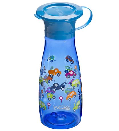 Wow Cup Trinkflasche - Mini - 350 ml - Blau m. Autos