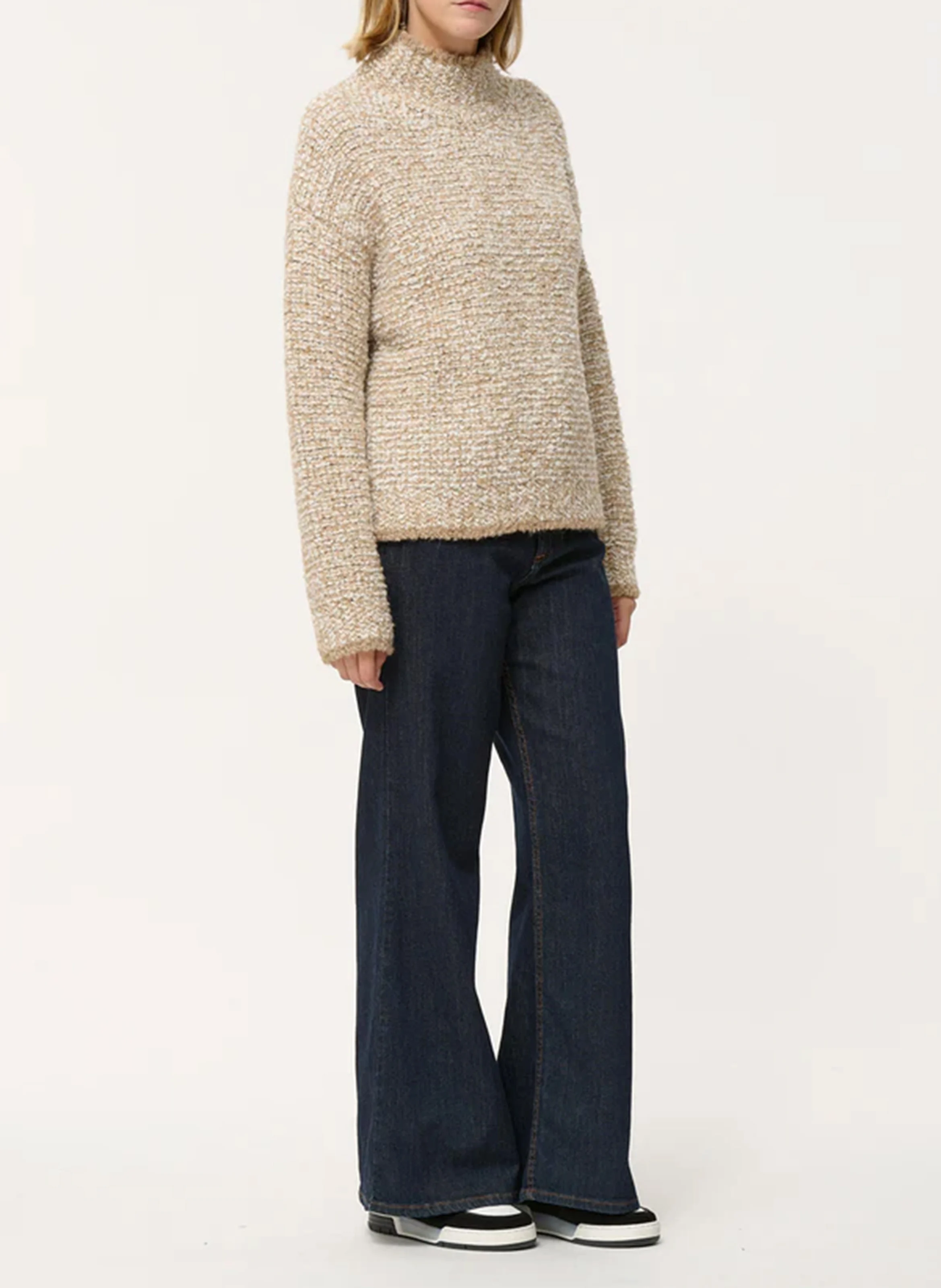 Pull col rond | Gris