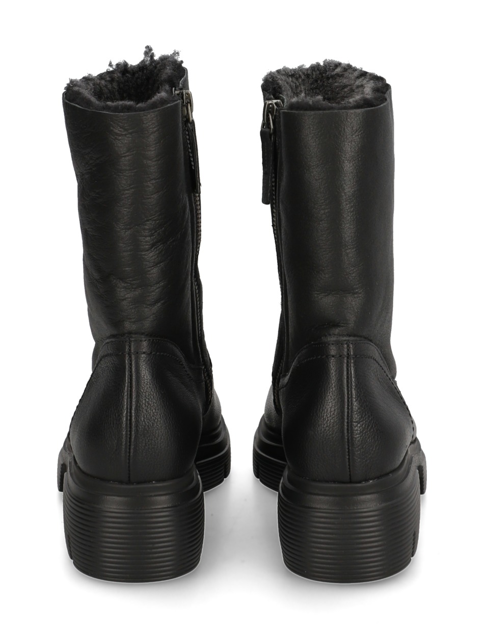 Lederkombination Boot