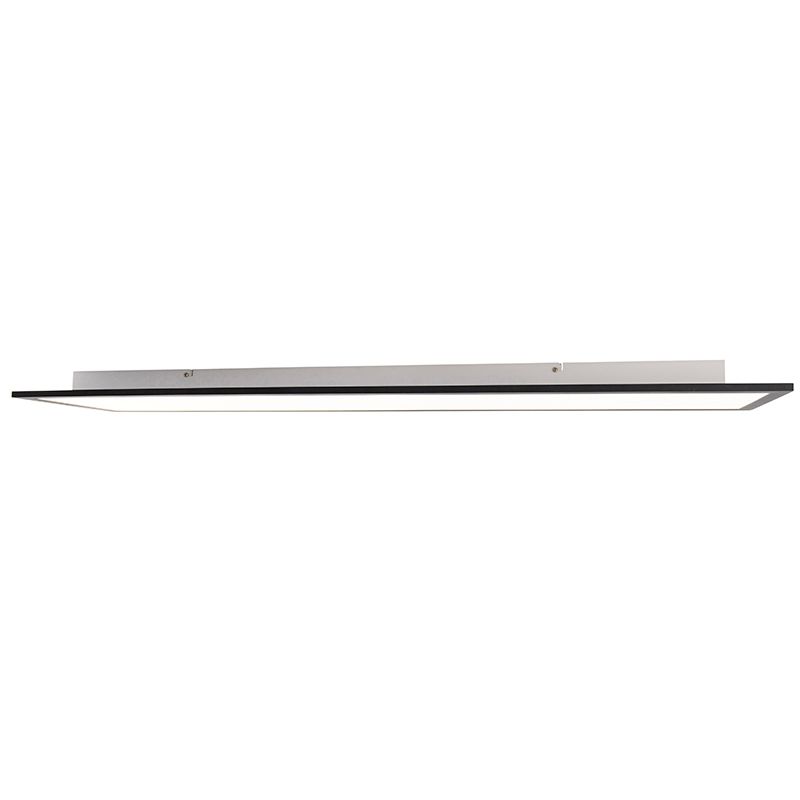 Modern LED paneel zwart 120 cm incl. LED dim to warm - Liv