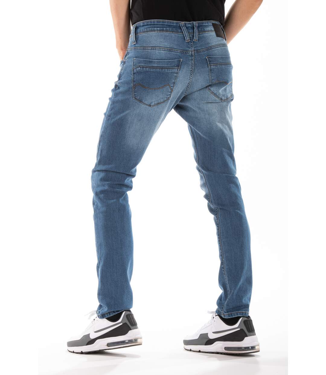 Jeans RL80 Fibreflex® super stonewashed coupe droite ajustée DENIM