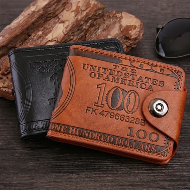 Plånbok Börs 100 dollar sedel Pengar Bifold korthållare