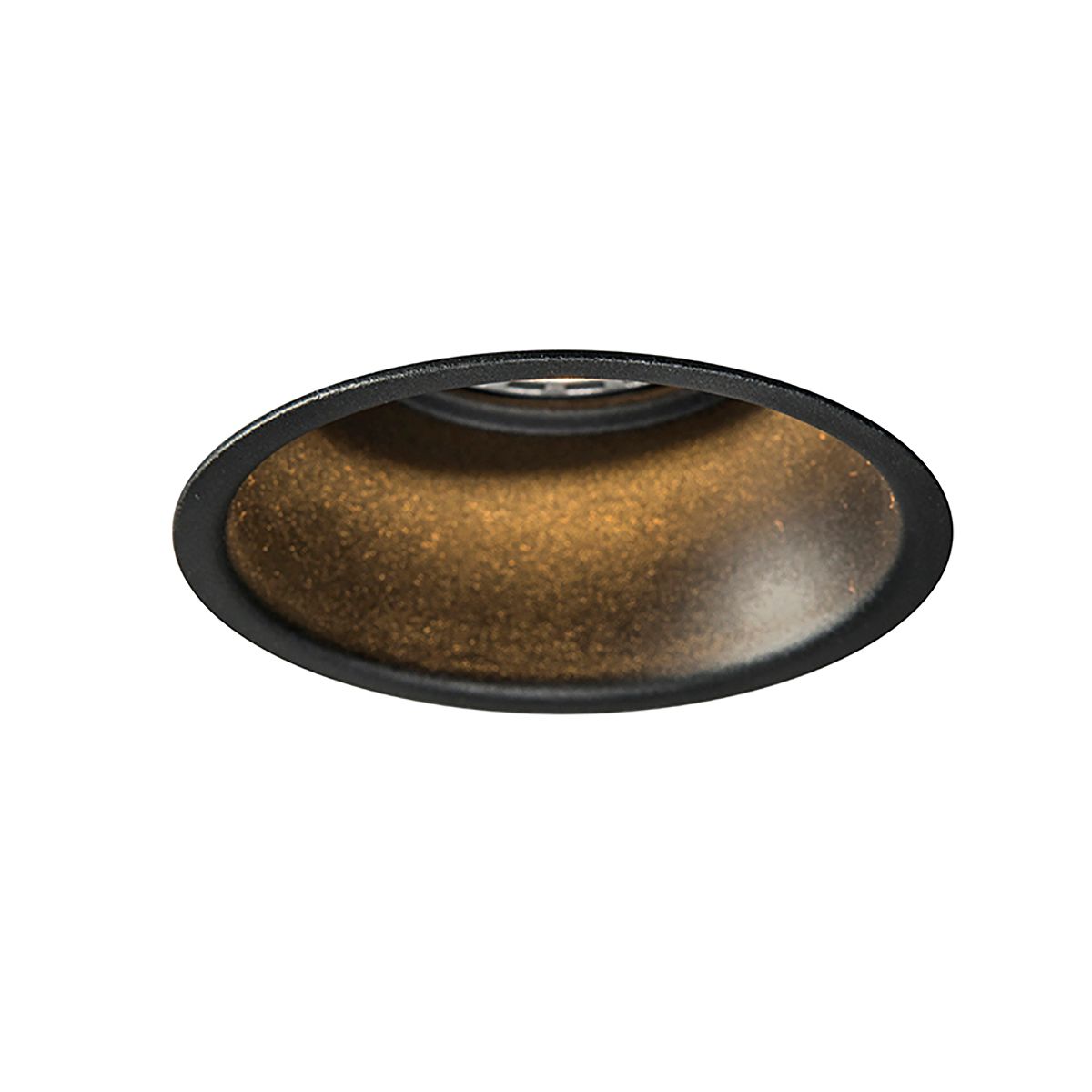 Set van 12 moderne inbouwspots zwart - Dept