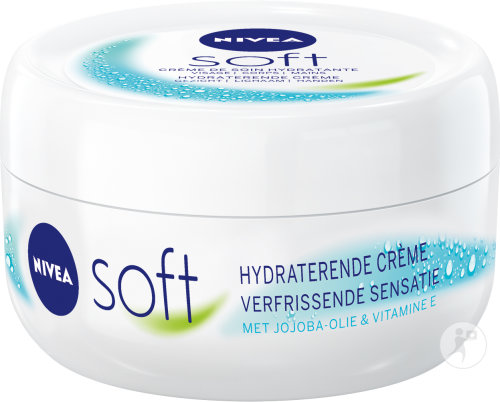 Nivea Soft Crème Hydratante Huile De Jojoba Et Vitamine E Sensation De Fraîcheur 200ml