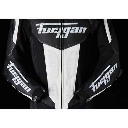 Combinaison Furygan OVERTAKE - Noir / Blanc