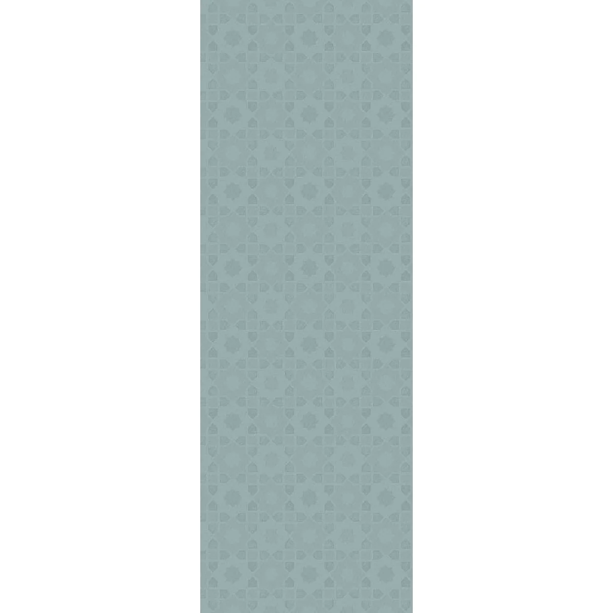Chemin de table pur coton bleu 155X55 Garnier Thiebaut