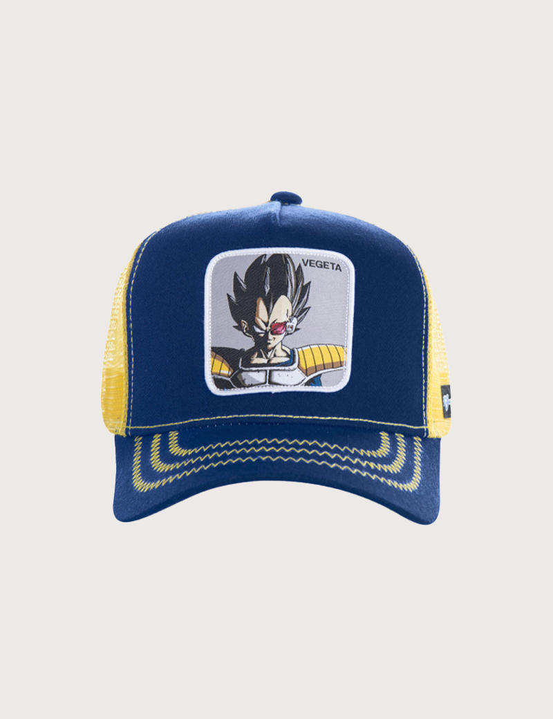 CAPSLAB CASQUETTE TRUCKER VEGETA BLEU/JAUNE