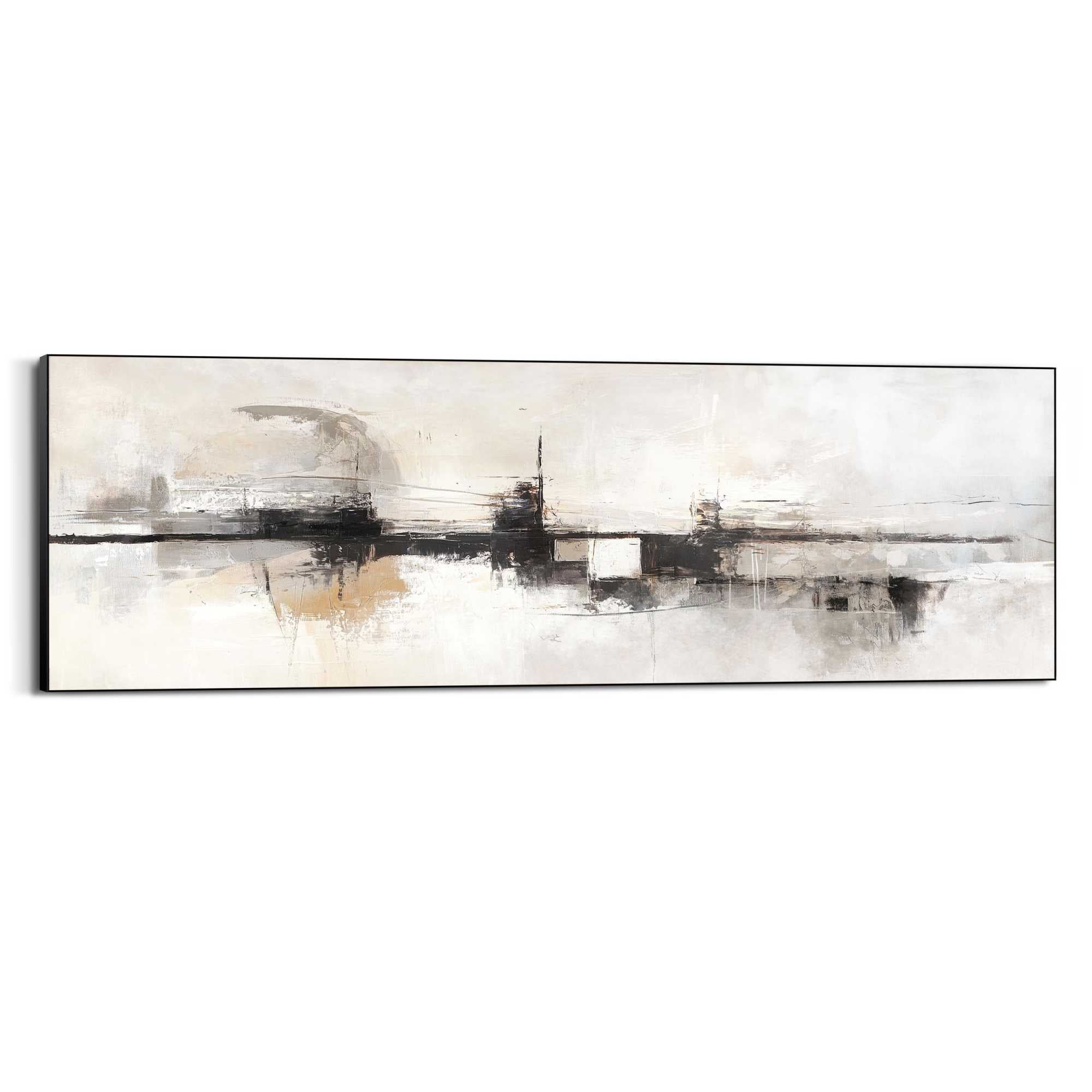 Reinders! Wandbild »Abstrakter Horizont« Wohnzimmer - Beige - MDF - Abstrakt - 156x52 cm