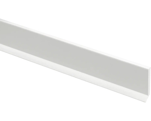 Vlakke PVC-strook met afdichtlip 2,5x30x1500 wit