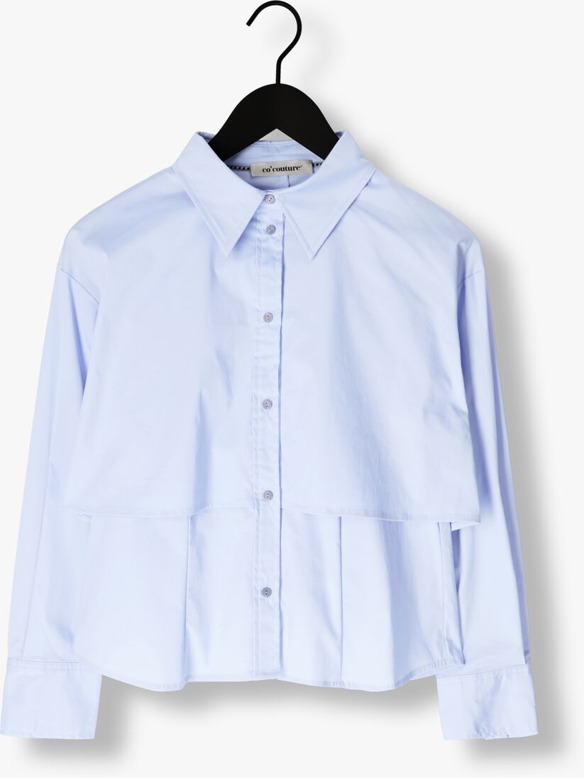 blauwe co'couture blouses sandy double layer shirt