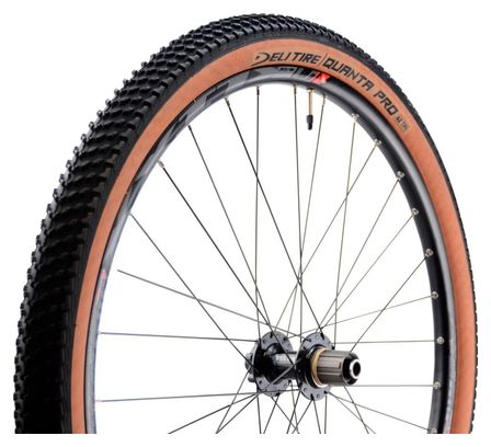 Pneu gravel 27.5x2.10 ts Deli quanta pro anticrevaison 1.3mm noir/marron tan sa-270