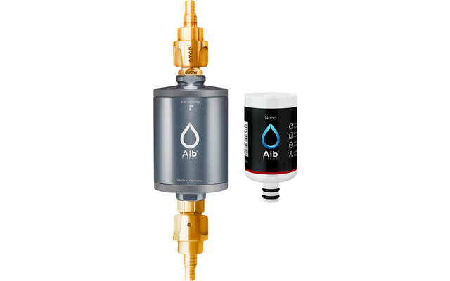 Alb Filter Travel Nano Trinkwasserfilter Keimsperre für den Festeinbau mit Geka Anschluss