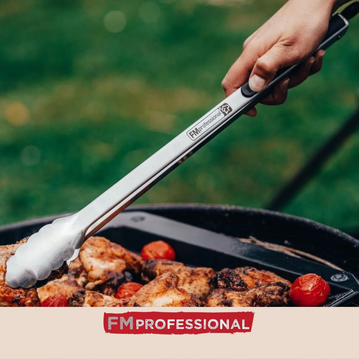 Pince à barbecue inox 46 cm l Barbecue FM Professional