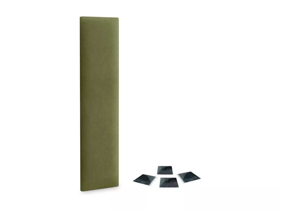 DHOME Lot de 1 Panneaux muraux en tissu auto-adhésifs Panneaux muraux absorbants acoustiques Protection contre les chocs (Vert, 60x30cm, x1)