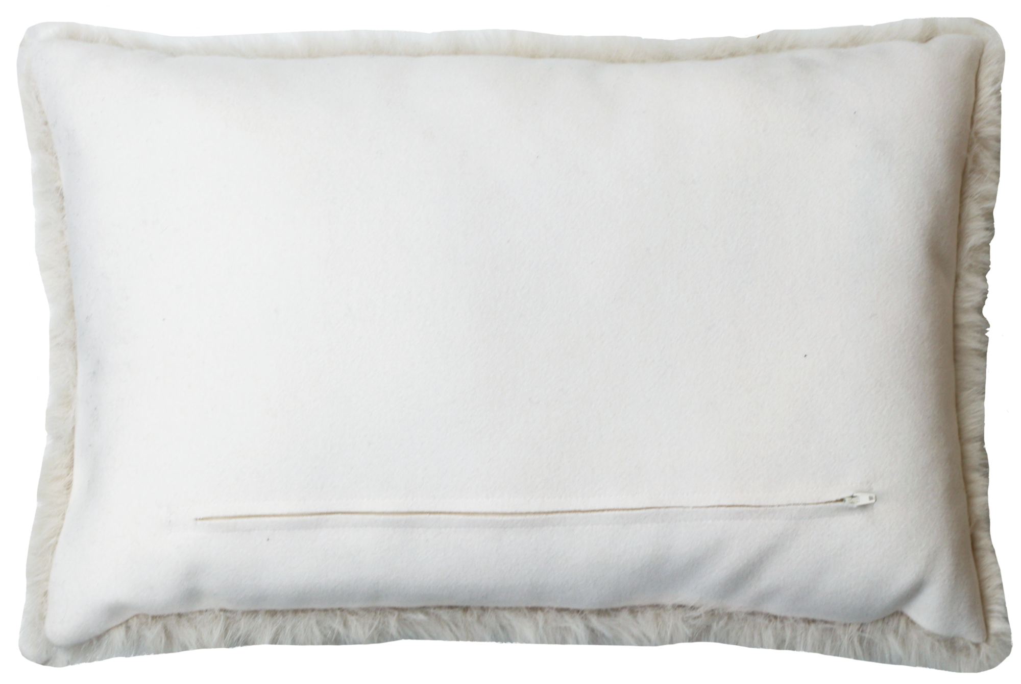 kussen bont champagne 35x58