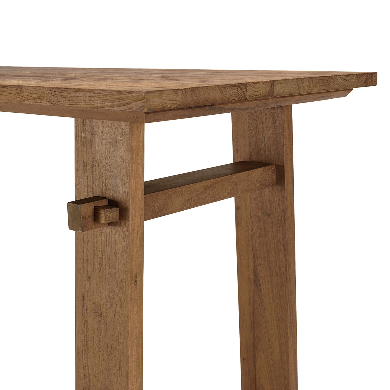 Macabane Bureau en bois de teck recyclé Sixtine bois - 140x60x78.5 cm