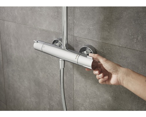 Douchekolom incl. thermostaat hansgrohe Crometta E Showerpipe 240 1jet chroom 27271000