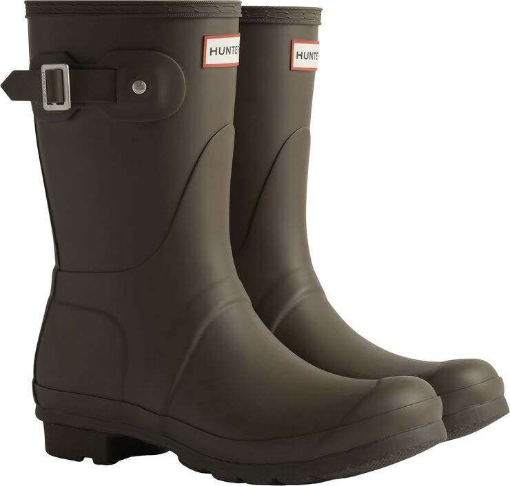Hunter WOMENS ORIGINAL SHORT BOOT Chocolate brown