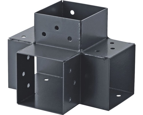 Verlengstuk 90°, 4-delig, antraciet, 91x91 mm, type H