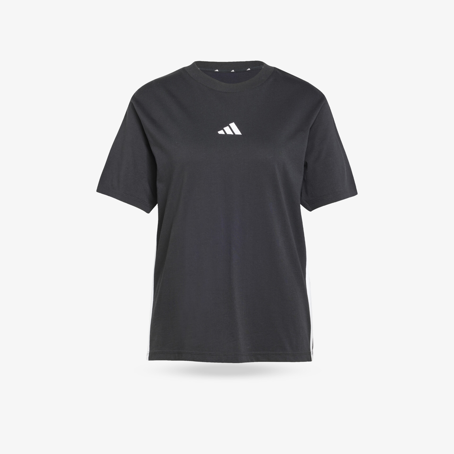 adidas Essentials 3 Streifen Damen T-Shirt schwarz