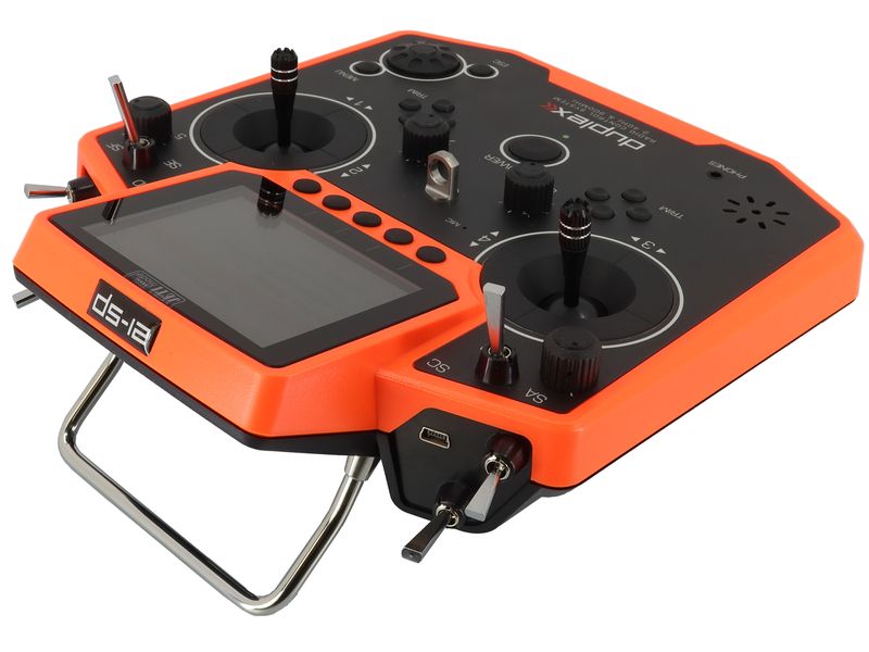 Jeti Fernsteuerung Duplex DS-12 EX Fluorescent Orange Handlicher Jeti Duplex 2.4 GHz Sender