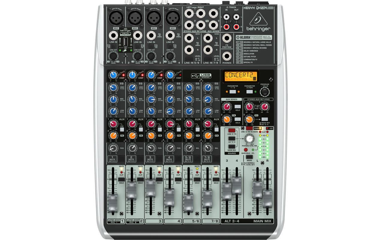 Mischpult Xenyx QX1204 USB<br>Mischpult mit USB-Anschlüssen