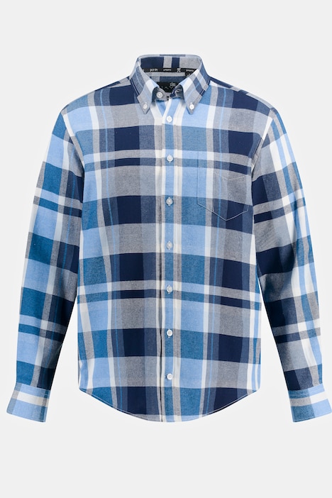 JAY-PI Trekking-Karohemd, Outdoor, Langarm, Buttondown-Kragen, Modern Fit
