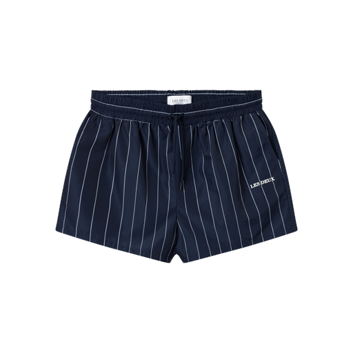 Les Deux Jake Track Shorts, Dark Navy/Ivory, XL