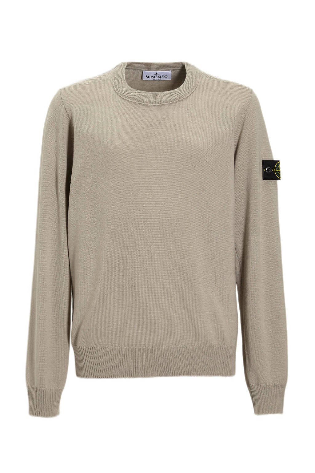 Stone Island wollen sweater beige fijn gebreid