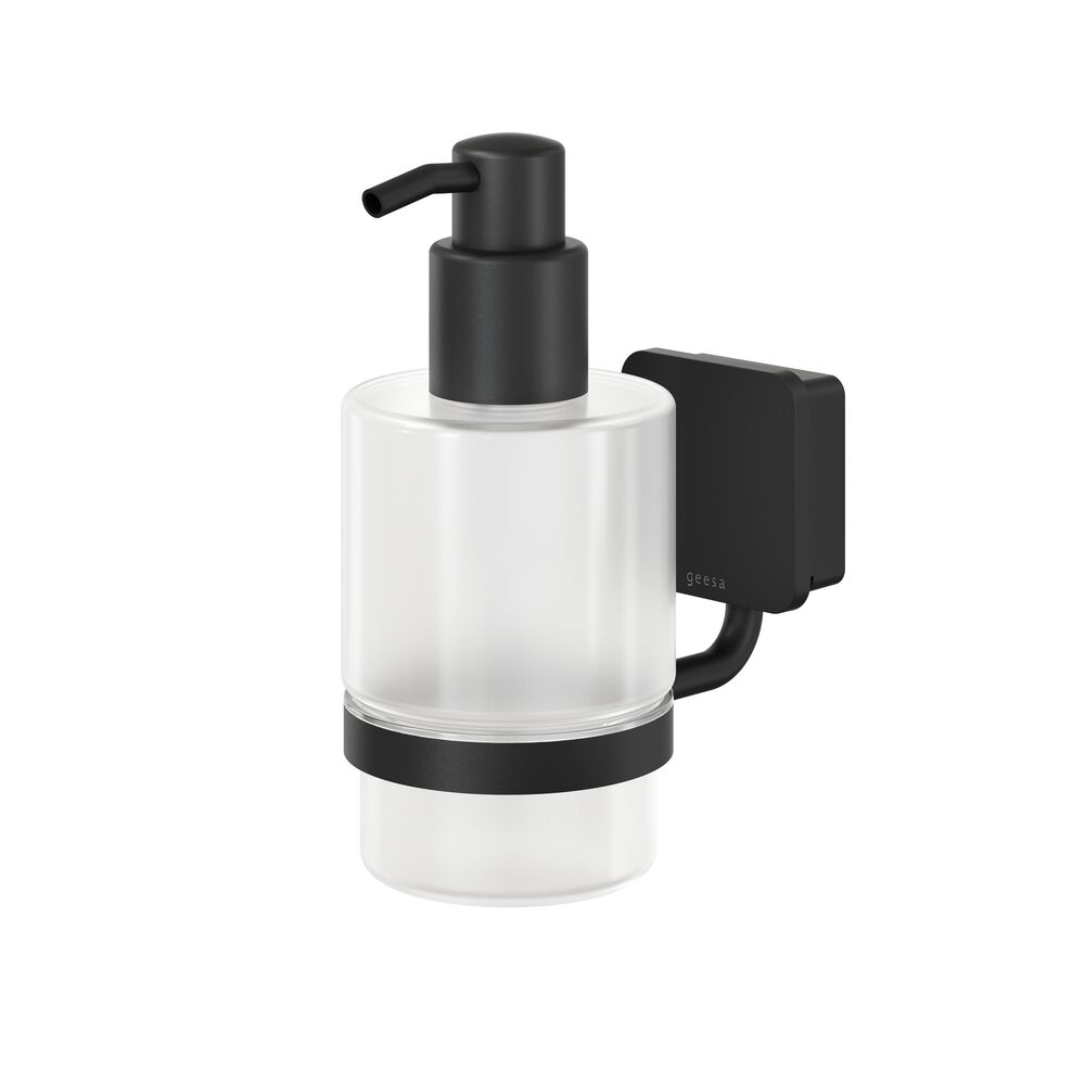 Geesa Topaz zeepdispenser 200 ml zwart