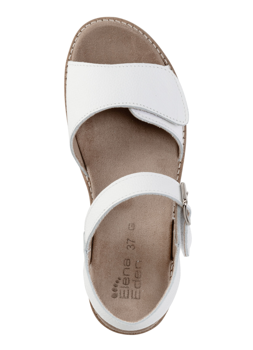 ELENA EDEN Sandalette aus genarbtem Nappaleder