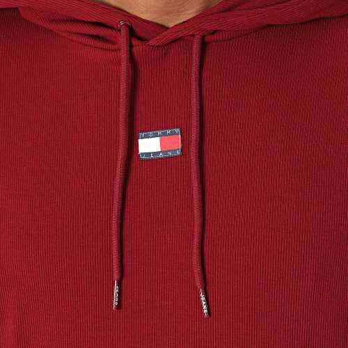 Sweat Capuche Rib 2964 Bordeaux