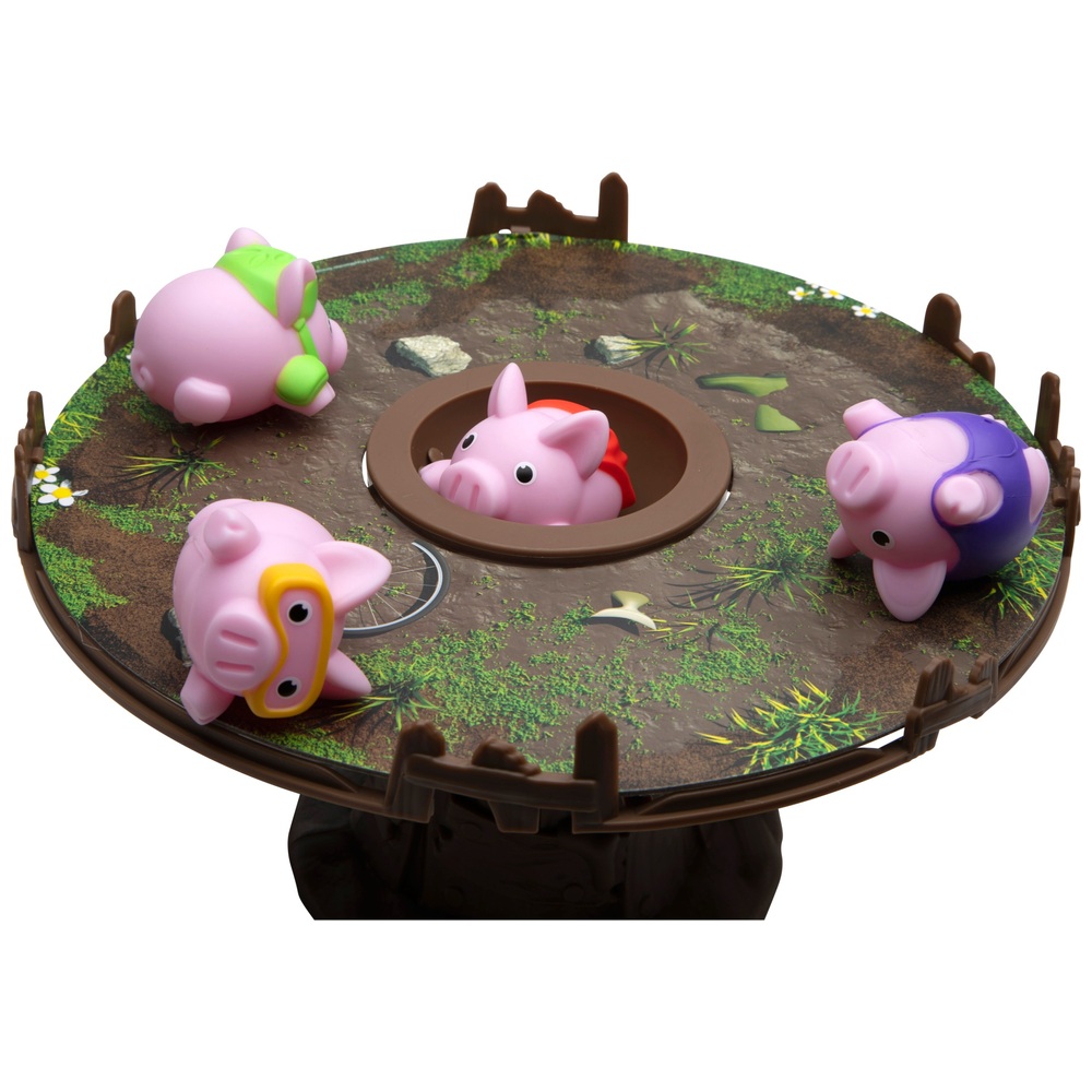Schweine auf Trampolinen