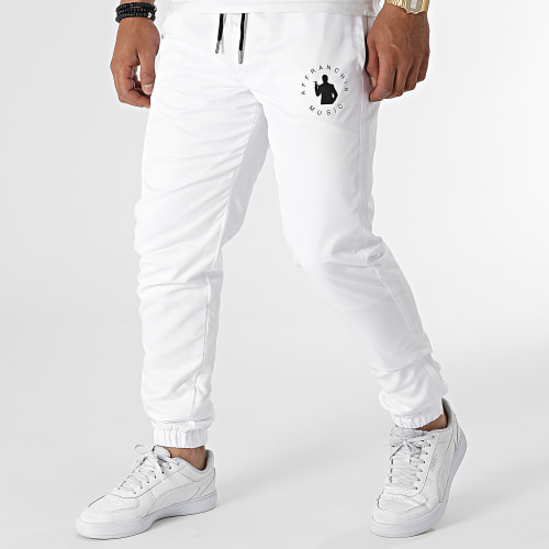 Pantalon Jogging Diamant Logo Blanc Noir
